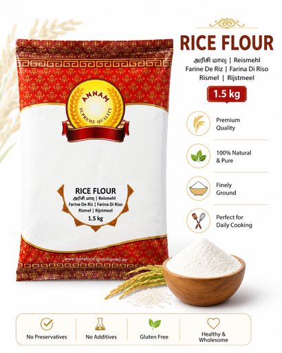 [Unroasted Rice Flour Annam Brand] Rice flour  1.5 KG